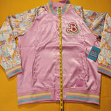 Loungefly Barbie 65th Anniversary Unisex Bomber Jacket Pink XLarge
