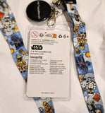 Loungefly Disney Star Wars Beach Day Stormtroopers Vader Sand Castle ID Lanyard
