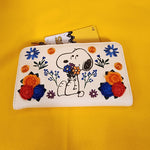 Loungefly Peanuts Snoopy Floral Embroidered Flower Flap Wallet NEW