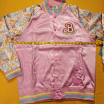 Loungefly Barbie 65th Anniversary Unisex Bomber Jacket Pink XLarge