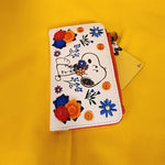 Loungefly Peanuts Snoopy Floral Embroidered Flower Flap Wallet NEW
