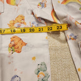 Care Bears Cousins Flannel Button Down Shirt 80's Cartoon M