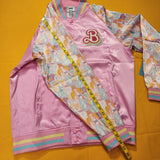 Loungefly Barbie 65th Anniversary Unisex Bomber Jacket Pink XLarge