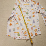 Care Bears Cousins Flannel Button Down Shirt 80's Cartoon M
