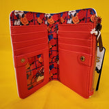 Loungefly Peanuts Snoopy Floral Embroidered Flower Flap Wallet NEW