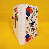 Loungefly Peanuts Snoopy Floral Embroidered Flower Flap Wallet NEW