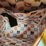 Loungefly SDCC LE Hello Kitty & Friends Color Block Terry Cloth Mini Backpack