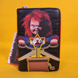 Loungefly Chucky Childs Play Clown Cosplay Zip Around Wallet Horror Halloween