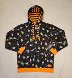 NBC Christmas Tree String Ornaments Unisex Hoodie Size Med