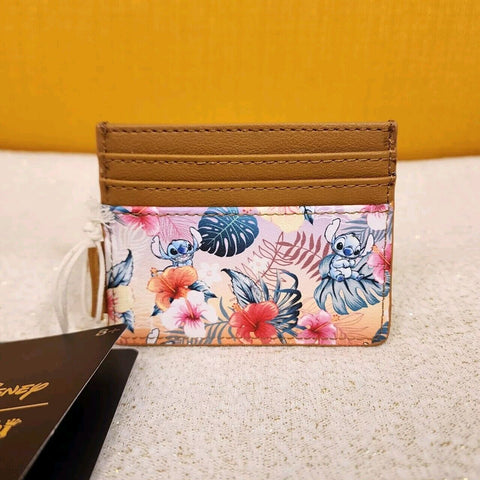 Lilo and Stitch Tropical Sunset Floral Cardholder Wallet