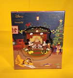 Mickey and Minnie Fireplace Coco Lenticular 3" LE Enamel Pin