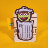 Sesame Street Oscar the Grouch Trash Can Pop Up Small Zip Wallet