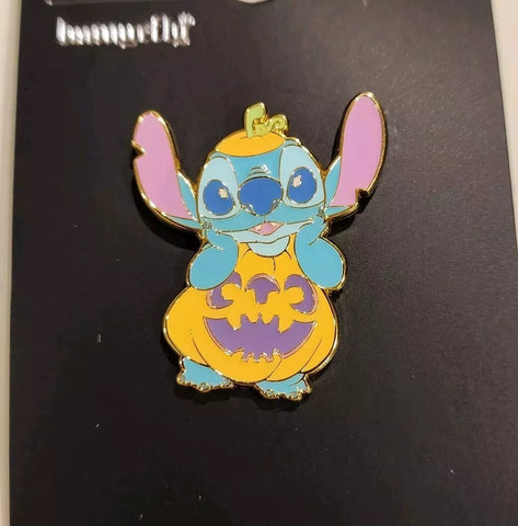Loungefly Disney Lilo & Stitch Pastel Pumpkin Outfit Enamel Pin Halloween NEW
