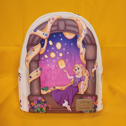 Loungefly Disney Princess Tangled Rapunzel Lantern Window Mini Backpack NEW