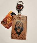Villains Lion King Scar Face Retractable Lanyard ID Holder