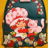Loungefly Strawberry Shortcake Custard & Strawberry Embroidered Mini Backpack