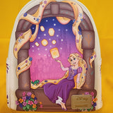 Loungefly Disney Princess Tangled Rapunzel Lantern Window Mini Backpack NEW