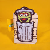 Sesame Street Oscar the Grouch Trash Can Pop Up Small Zip Wallet