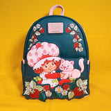 Loungefly Strawberry Shortcake Custard & Strawberry Embroidered Mini Backpack