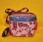 Betsey Johnson Rose Floral 6 Pack Insulated Lunch Bag Train Case Cooler