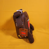 Domo Fuzzy Sherpa Figural Cosplay Crossbody Handbag