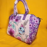 Loungefly Disney Lilo and Stitch Scrump Flowers Purple Satchel Handbag
