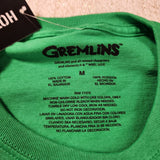 Gremlins Gizmo Santa Hat Boyfriend Fit Girls T-Shirt Green Size Medium