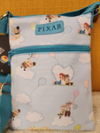 Pixar UP Balloons Clouds Characters Passport Bag