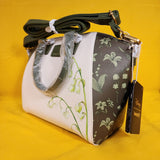 Disney Peter Pan Tinker Bell Mushroom Forest Green Satchel HandBag