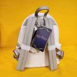 Loungefly Harry Potter Hedwig Owl Ornamental White Grey Embossed Mini Backpack