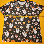 Loungefly Disney Mickey & Minnie Floral Cute Ghost Unisex Tee Halloween Size 2XL