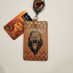 Villains Lion King Scar Face Retractable Lanyard ID Holder