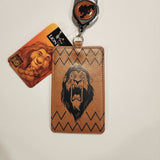 Villains Lion King Scar Face Retractable Lanyard ID Holder