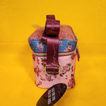 Betsey Johnson Rose Floral 6 Pack Insulated Lunch Bag Train Case Cooler