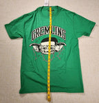 Gremlins Gizmo Santa Hat Boyfriend Fit Girls T-Shirt Green Size Medium