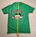 Gremlins Gizmo Santa Hat Boyfriend Fit Girls T-Shirt Green Size Medium