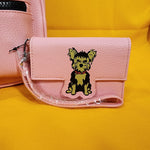 Marc Tetro 3 Piece Set Yorkshire Terrier Mini Backpack Wallet Cardholder