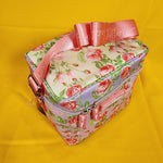 Betsey Johnson Rose Print 6 Pack Insulated Lunch Bag Train Case Cooler