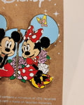 Mickey and Minnie Mouse Couples Floral Butterfly Pin Set of 2