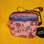 Betsey Johnson Rose Floral 6 Pack Insulated Lunch Bag Train Case Cooler