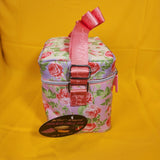 Betsey Johnson Rose Print 6 Pack Insulated Lunch Bag Train Case Cooler