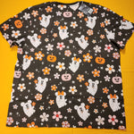 Loungefly Disney Mickey & Minnie Floral Cute Ghost Unisex Tee Halloween Size 2XL