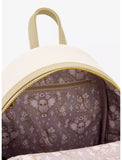 Loungefly Harry Potter Hedwig Owl Ornamental White Grey Embossed Mini Backpack