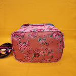 Betsey Johnson Rose Floral 6 Pack Insulated Lunch Bag Train Case Cooler