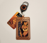 Villains Lion King Scar Face Retractable Lanyard ID Holder