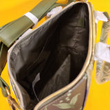 Disney Peter Pan Tinker Bell Mushroom Forest Green Satchel HandBag