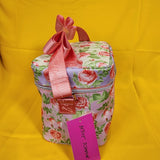 Betsey Johnson Rose Print 6 Pack Insulated Lunch Bag Train Case Cooler
