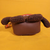 Domo Fuzzy Sherpa Figural Cosplay Crossbody Handbag
