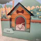 Disney Dogs Dog House Triple Lenticular Limited Edition Pin 3"