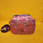 Betsey Johnson Rose Floral 6 Pack Insulated Lunch Bag Train Case Cooler